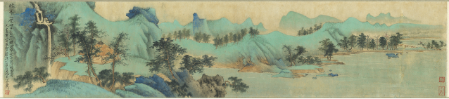 谢稚柳《林亭山色图》.png