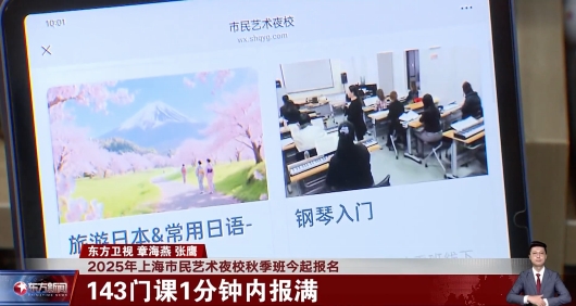 2025年上海市民艺术夜校秋季班今起报名