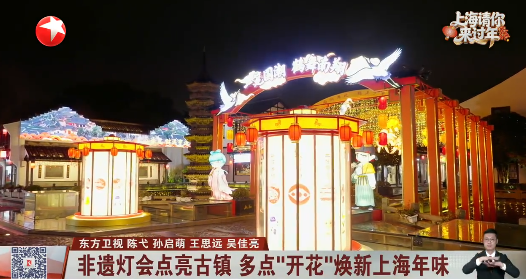 非遗灯会点亮古镇 多点“开花”焕新上海年味